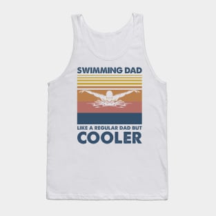 Swimming Dad Vintage Gift Father's Day Tank Top